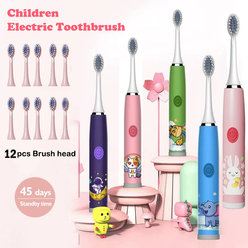 Electric Toothbrush Sonic - Children Sonic Electric Toothbrush Colorful Cartoon