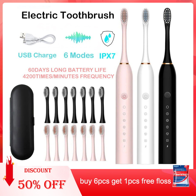 Teeth Whitening Or Tooth Whitening - Sonic Electric Toothbrush Adult Smart Timing