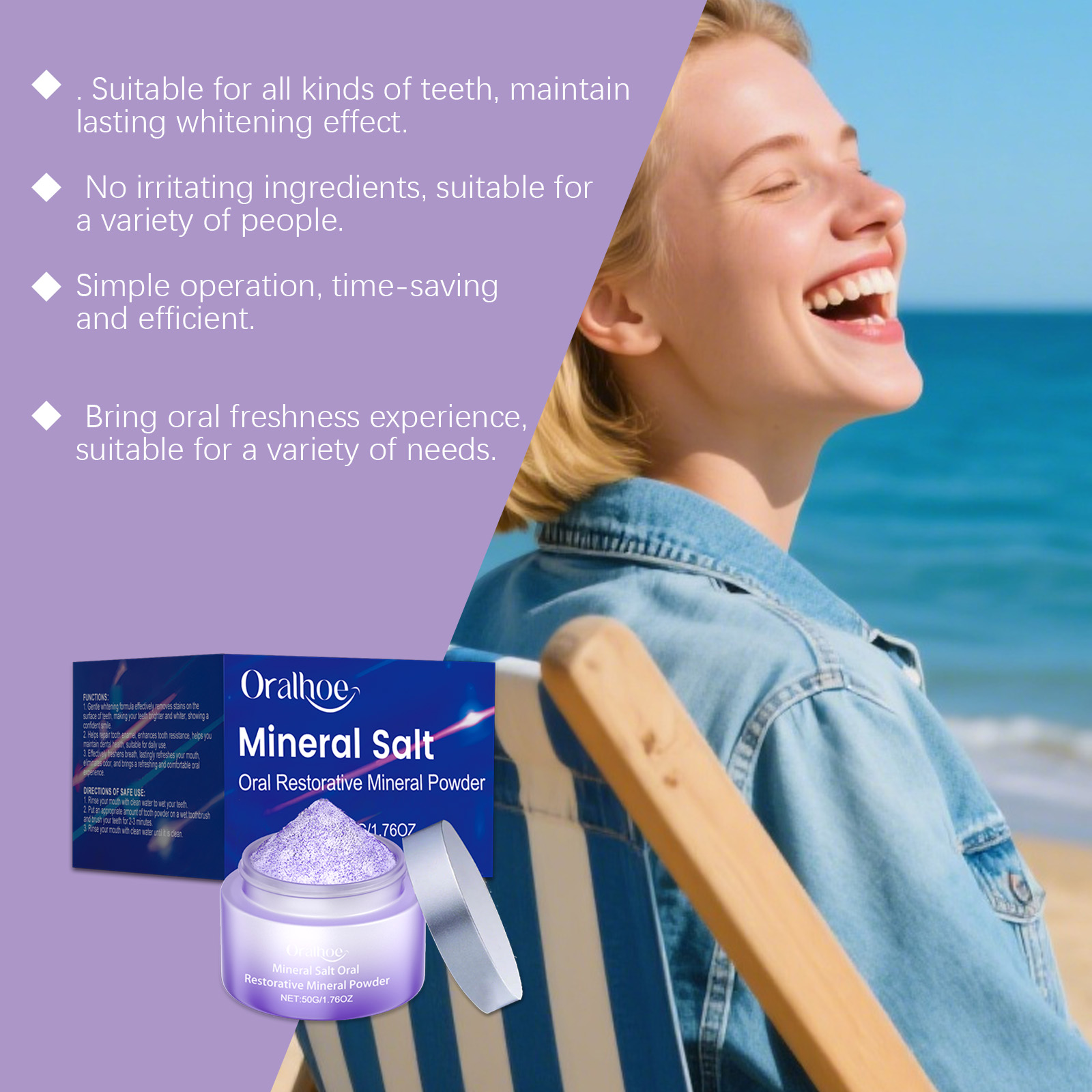 ORALHOE Restorative Mineral Po - đánh giá và giá Teeth Whitening Or Tooth Whitening