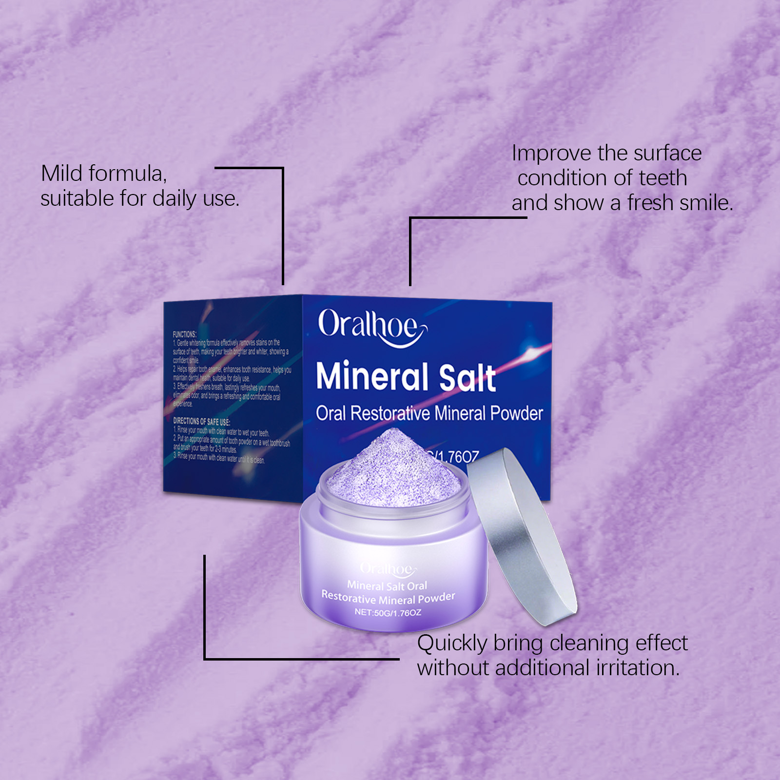 ORALHOE Restorative Mineral Po - đánh giá và giá Teeth Whitening Or Tooth Whitening