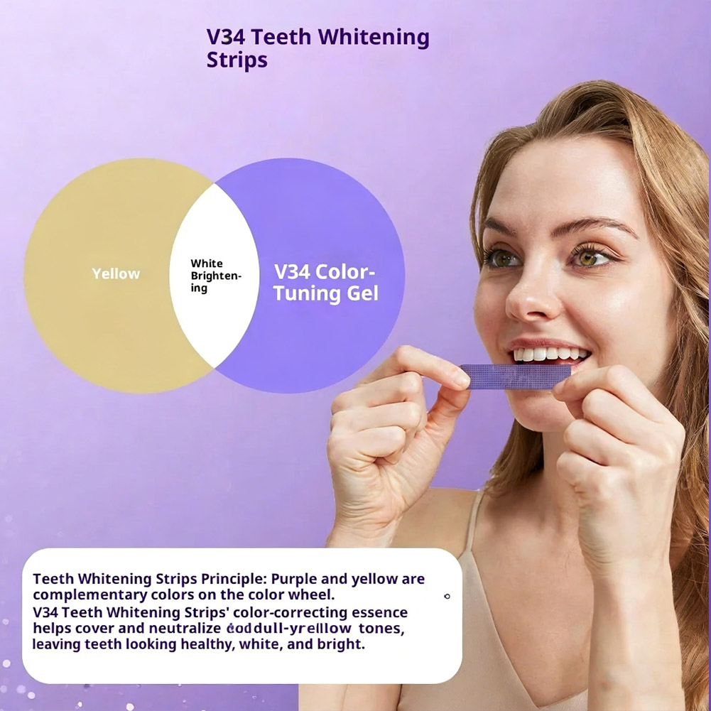 7pcs Purple Teeth Whitening St - đánh giá và giá Teeth Whitening Bleaching Kit