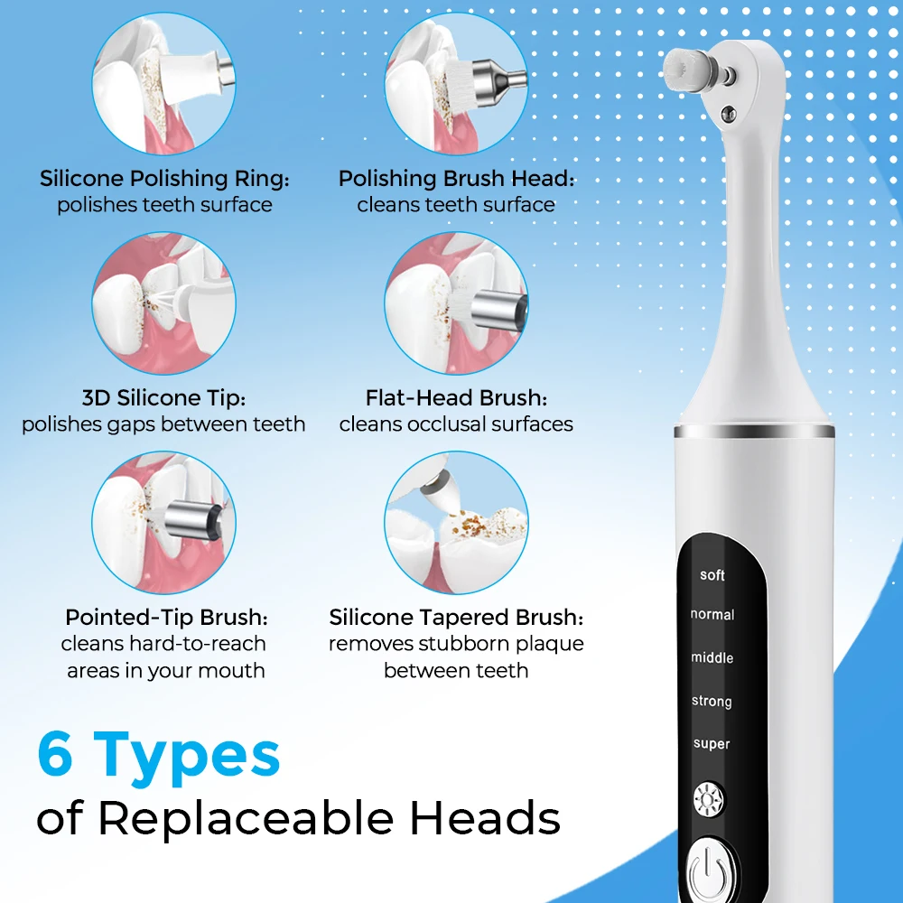 Electric Tooth Polisher Teeth  - đánh giá và giá Teeth Whitening Kit With Light