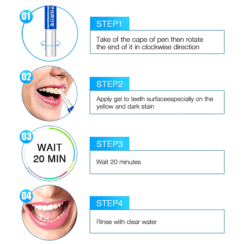 Teeth Whitening Pen Profession - đánh giá và giá Teeth Whitening Bleaching Kit