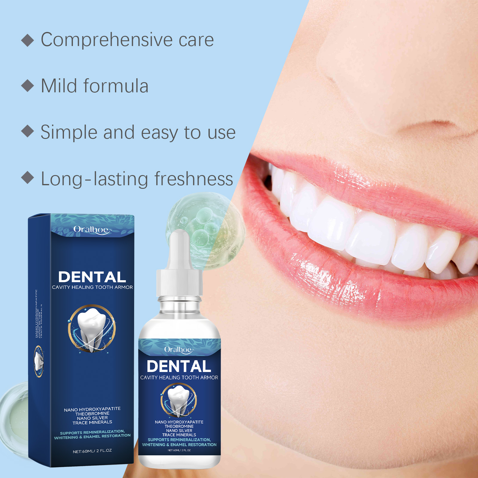 Oralhoe Teeth Brighten Serum L - đánh giá và giá Teeth Whitening Natural
