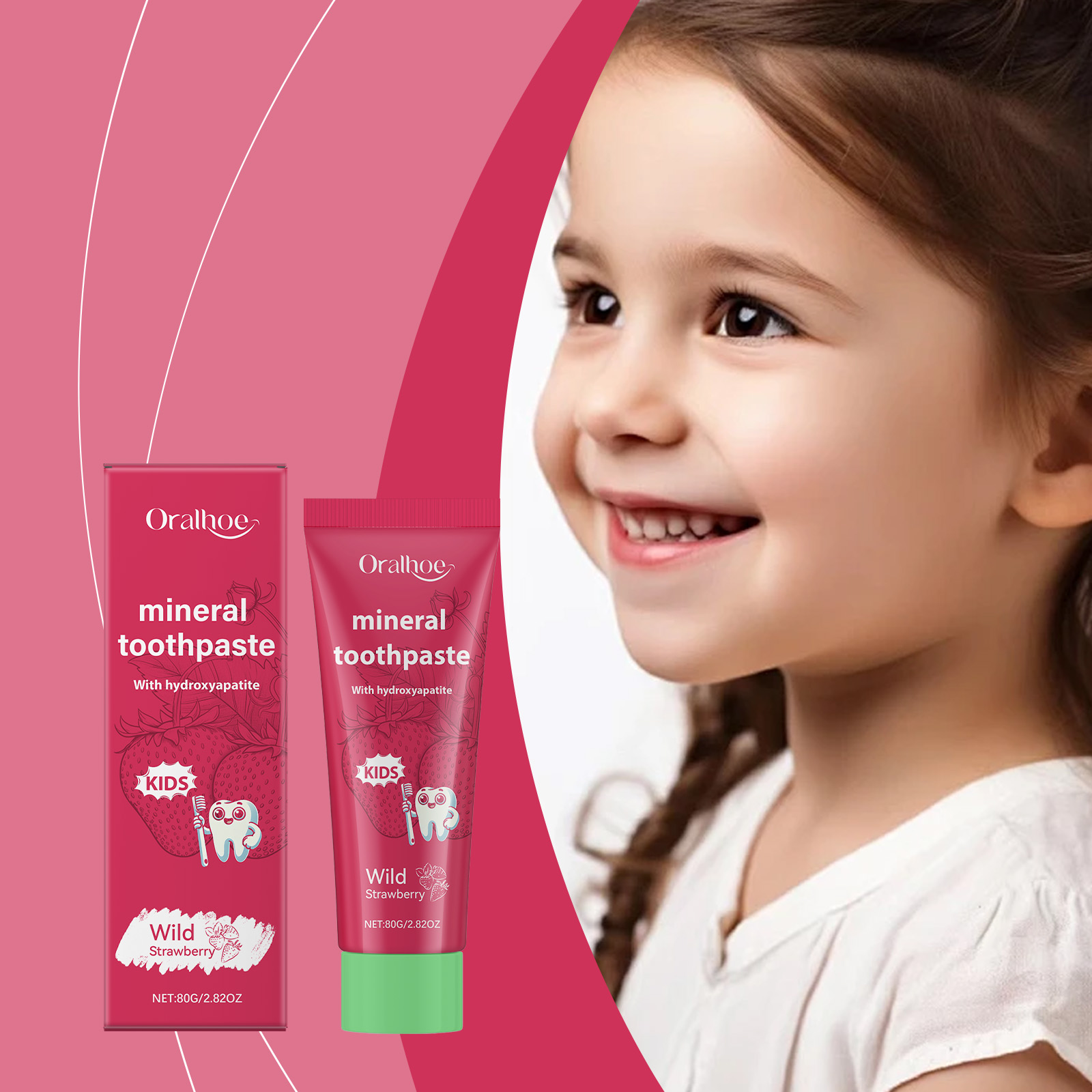 Oralhoe Kids Toothpaste Clean  - đánh giá và giá Teeth Whitening Natural