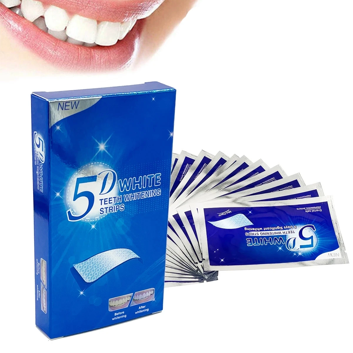 White Tooth Dental Oral Hygien - đánh giá và giá Teeth Whitening Strips Crest