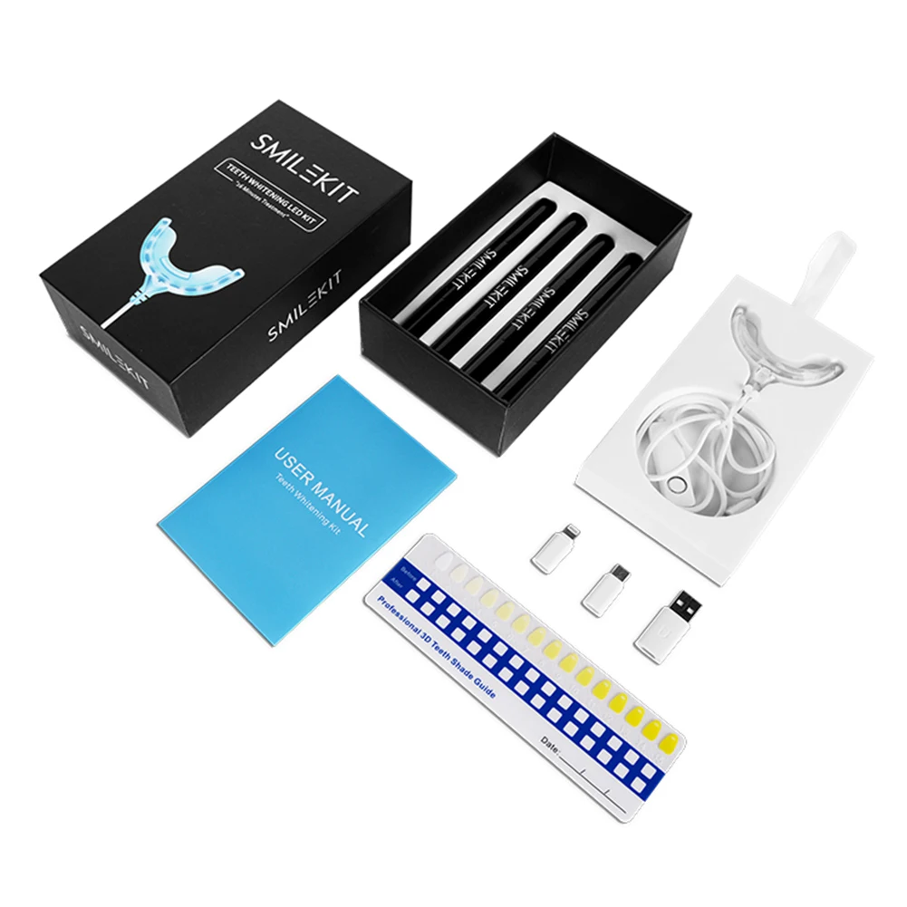 Smart Timing 16 LED Cold Light - đánh giá và giá Teeth Whitening Bleaching Kit