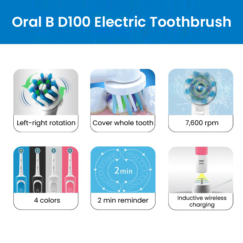 Oral B D100 2D Vitality Electr - đánh giá và giá Teeth Whitening Or Tooth Whitening