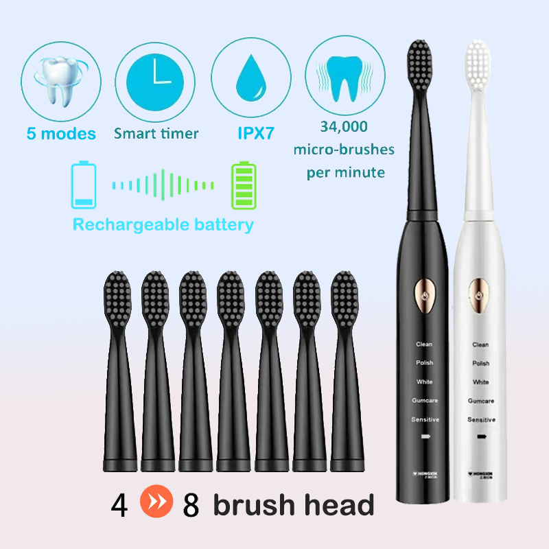 Electric Toothbrush 5-gear Mod - đánh giá và giá Electric Toothbrush Sonic