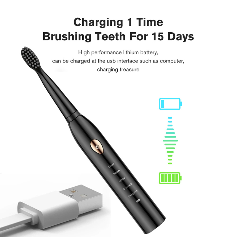 Electric Toothbrush 5-gear Mod - đánh giá và giá Electric Toothbrush Sonic