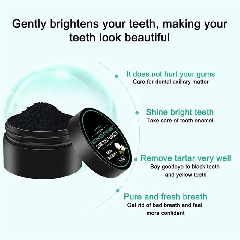 【CONSUMERS' FAVORITE】Teeth Whi - đánh giá và giá Teeth Whitening Activated Organic Charcoal
