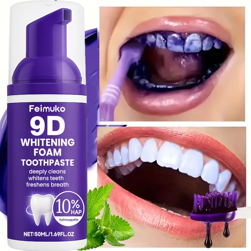 9D Purple Teeth Whitening Toot - đánh giá và giá Teeth Whitening Natural