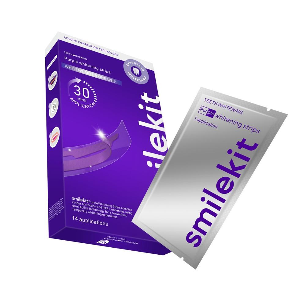 Smilekit Teeth Whitening Stri - đánh giá và giá Teeth Whitening Strips Crest