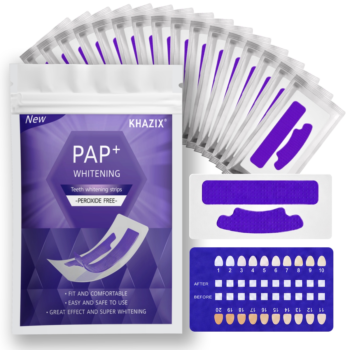 7 pairs Teeth Whitening Strips - đánh giá và giá Teeth Whitening Strips Crest