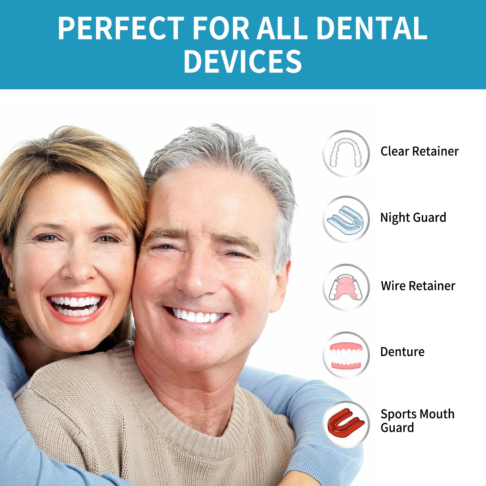 Aligner Denture Cleaner Foam D - đánh giá và giá Teeth Whitening Natural