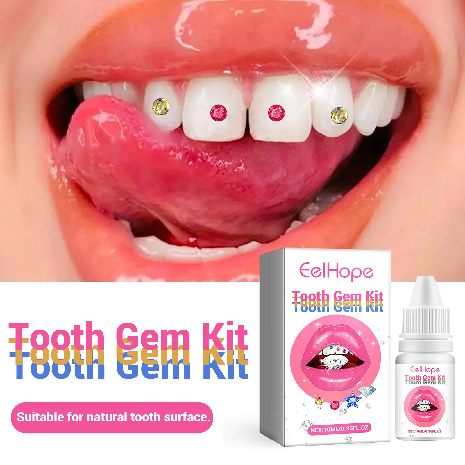 Tooth Jewelry Kit DIY Clear Pr - đánh giá và giá Teeth Whitening Kit With Light