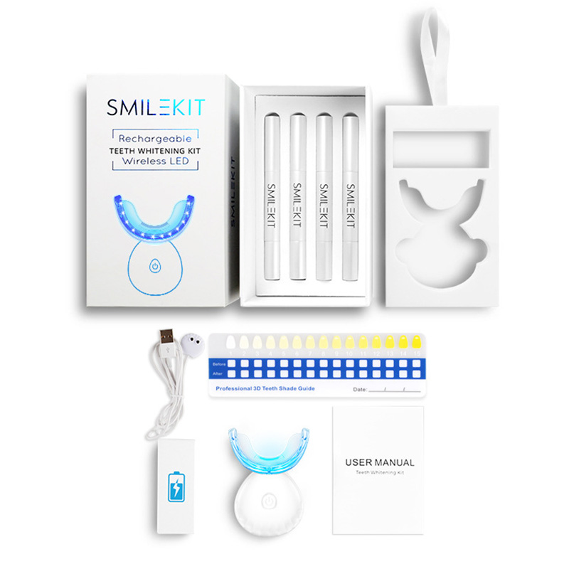 Điện Mới Làm Trắng Răng LED Sử - đánh giá và giá Teeth Whitening Bleaching Kit