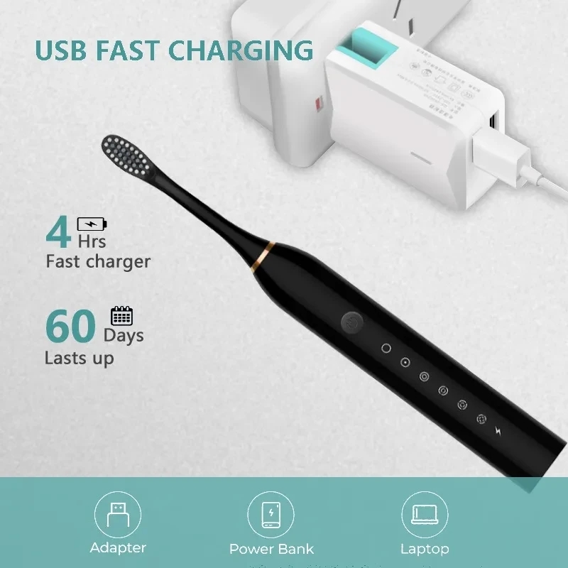 Sonic Electric Toothbrush IPX7 - đánh giá và giá Electric Toothbrush Sonic