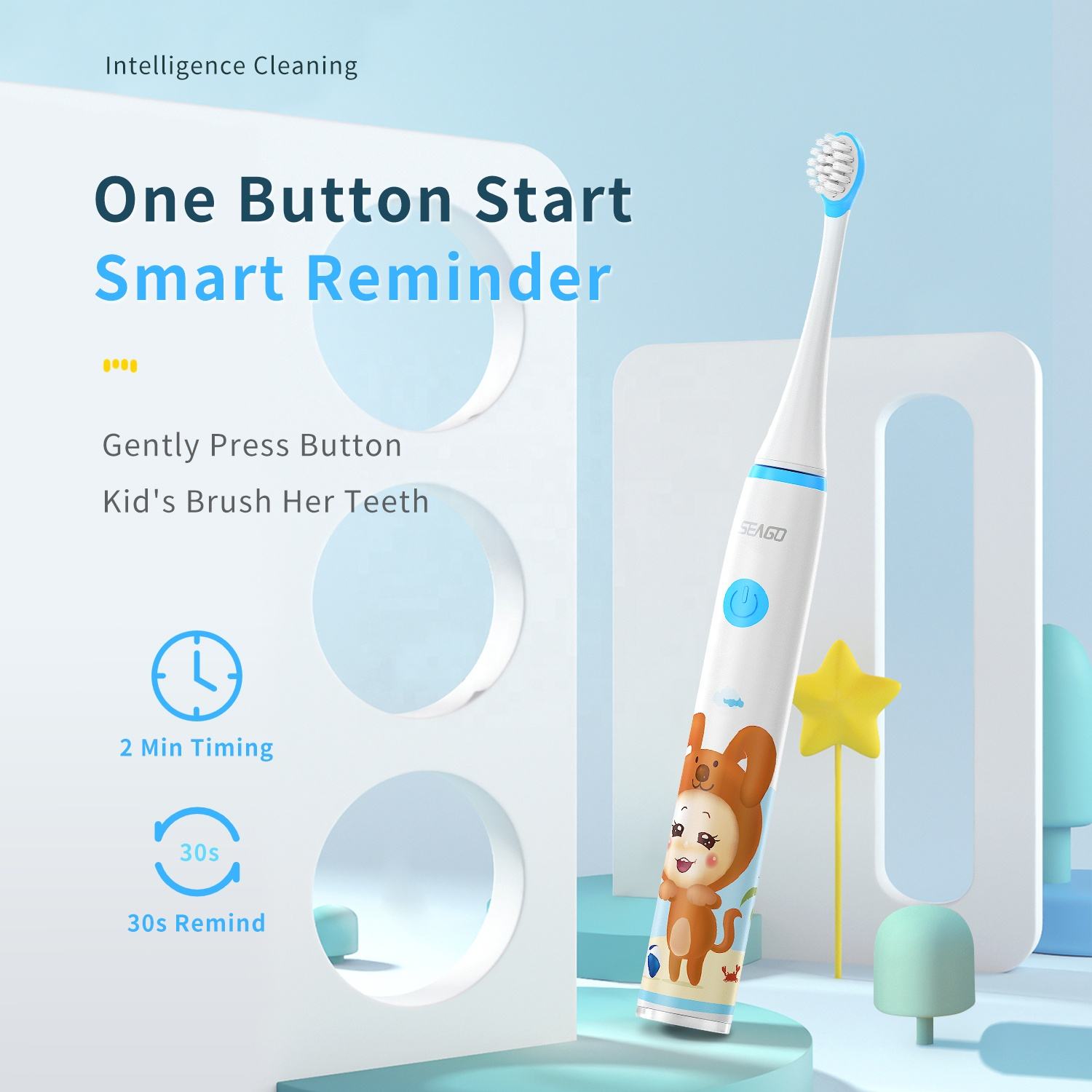 Seago SG-567 Kids Electric Too - đánh giá và giá Electric Toothbrush Sonic