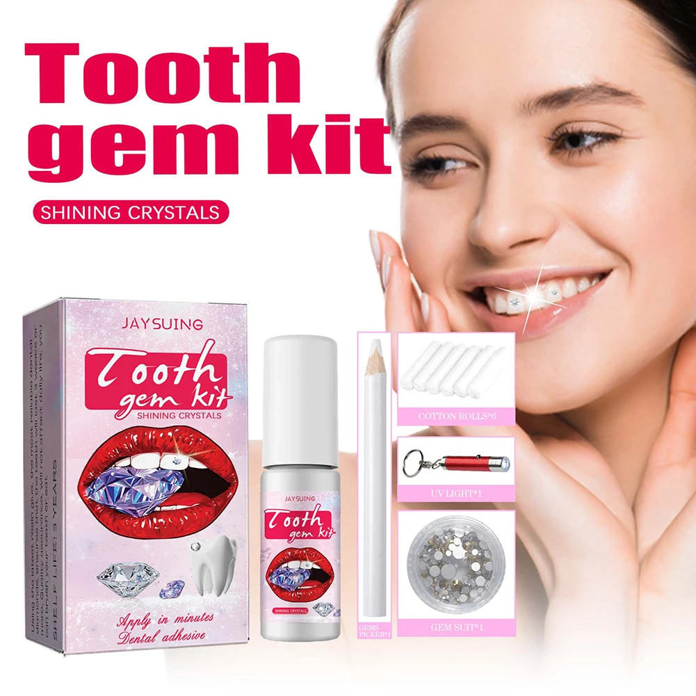 DIY Tooth Gems Kit with Crysta - đánh giá và giá Teeth Whitening Kit With Light